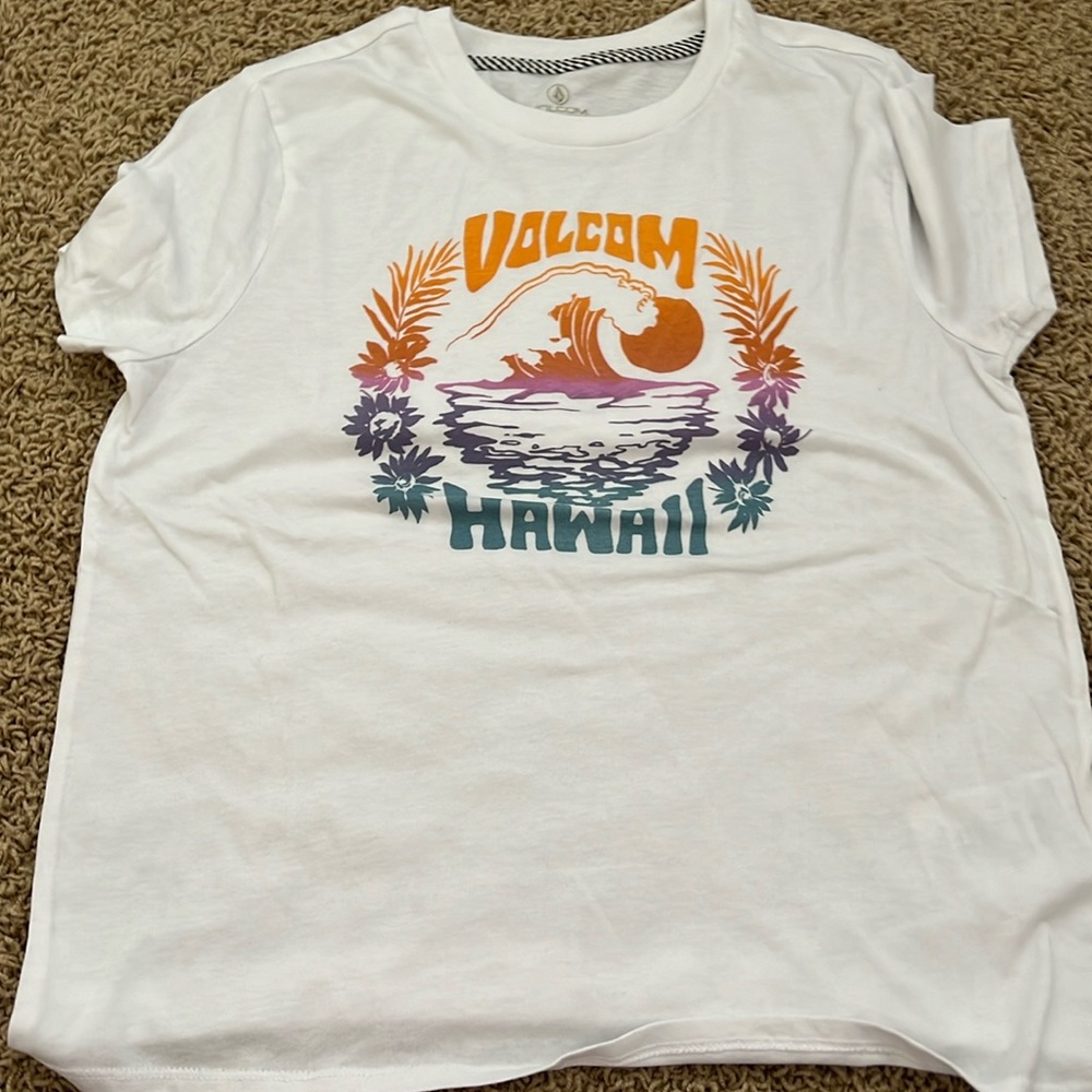 Volcom Hawaii rainbow sunset shirt